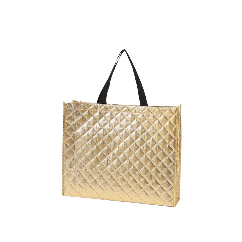 In stock thermal insulation cotton non-woven bag handbag customizable take-out packing bag shopping bag promotional clothing bag wholesale