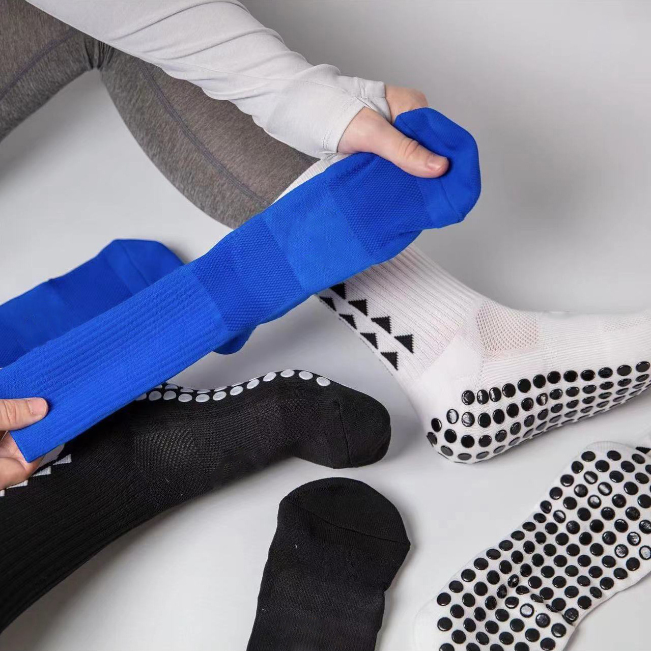 temu cross-border trade shein adult dispensing thickened towel bottom tube football socks men and women non-slip sports socks