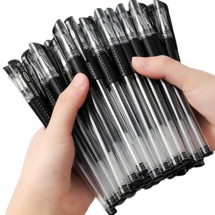 Wholesale European standard pen black bullet needle head 0.5mm carbon pen water pen gel pen signature pen