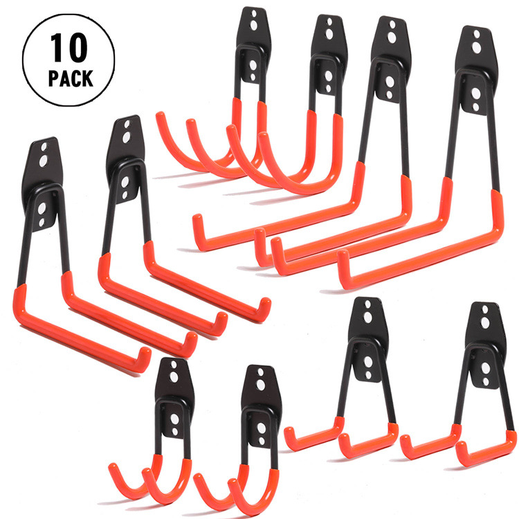 Garage hook 12 Pack utility hook Storage hook Heavy Duty Wall Mounted Garage Storage Rack Tool Storage