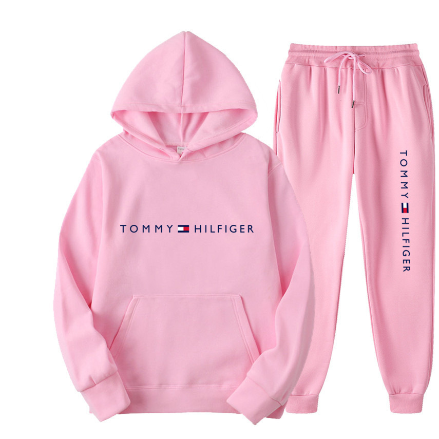 New Spring and Autumn Casual Men's and Women's Hoodie suit Foreign Trade Explosions Loose Fleece Casual Printed Sweater Trend T