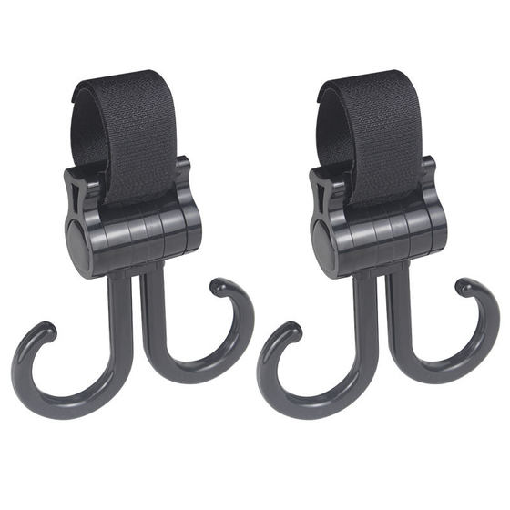 Cross-border new baby carriage hook baby stroller double hook hanging bag hook walking baby artifact stroller accessories