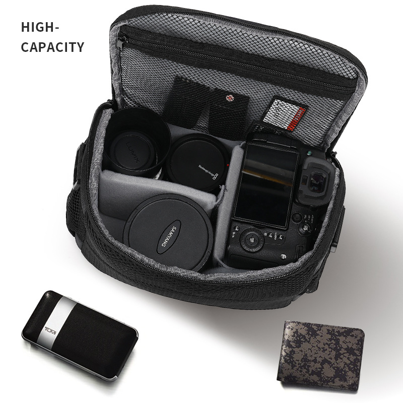 Factory direct 2023 new SLR camera bag slung single room water-repellent outdoor camera bag