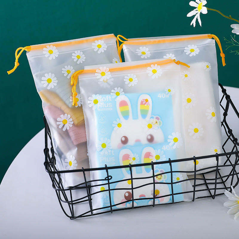 Travel shoes storage bag drawstring drawstring drawstring bag dustproof shoe bag cartoon bear packaging bag in stock waterproof clothing bag