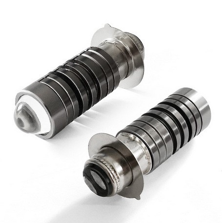 Hot sale two-color small steel gun H4/P15D/BA20D electric car motorcycle modified headlight LED fisheye lamp