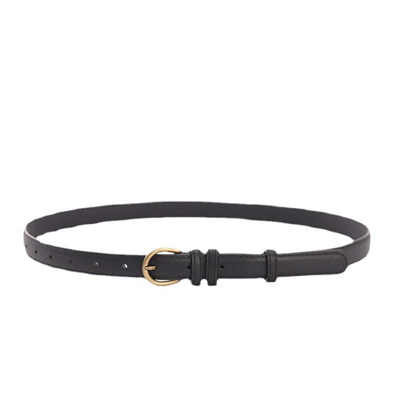 New South Korea soft fashion thin belt Women's simple all-match decorative jeans with dress thin belt Women's