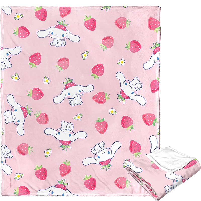 Amazon горячая Распродажа серии Sanrio с принтом плюшевое одеяло для взрослых детей мультфильм coolomi утолщенное ворсистое одеяло