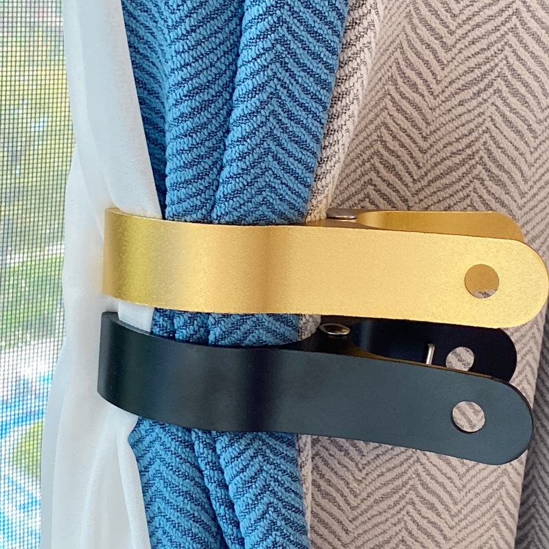Large Thickened Aluminum Alloy Quilt Clip Windproof Strong Seamless Drying Cotton Quilt Clip Black Gold for Household