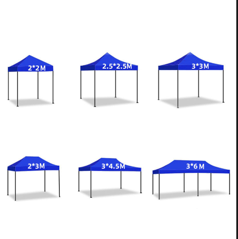 Wholesale 3x3 outdoor folding tent night market stall four-corner sunshade tent customized cross-border exhibition advertising tent