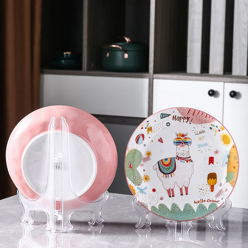 Hanging Plate Rack Ceramic Plate Rack Photo Frame Shelf Tray Shelf Tray Bracket Plastic Bracket