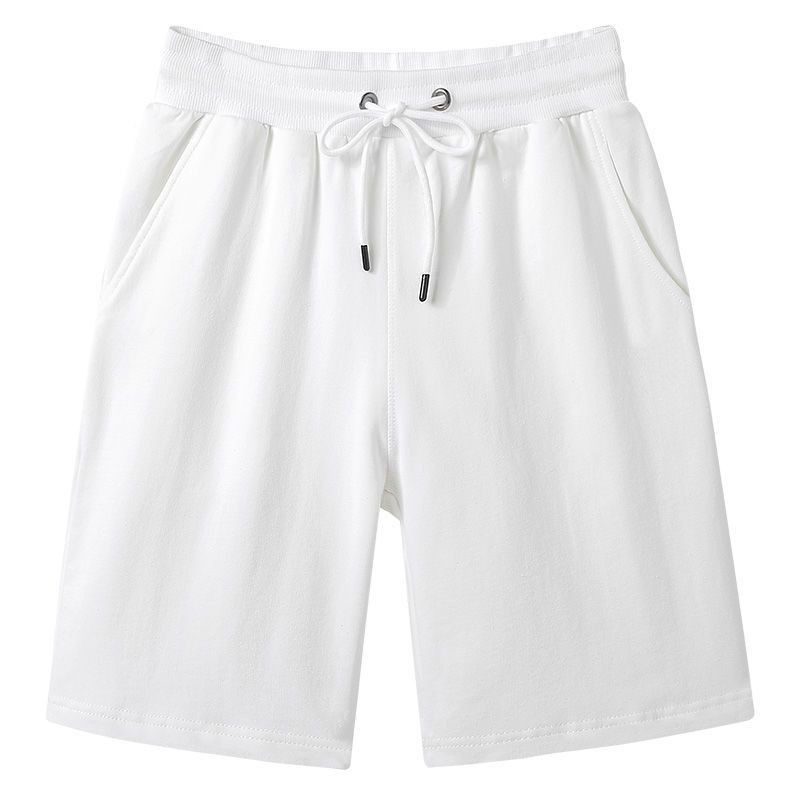 Solid Color Cotton Casual Shorts Men's Outer Wear Summer Men's and Women's Thin Five-point Pants Men's Casual Pants Men's Loose Sports Pants