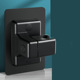 Thickened and enlarged rotating bracket black