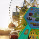 Ferris wheel alloy car back Force simulation mini car model ornaments engineering display stand children's toys wholesale