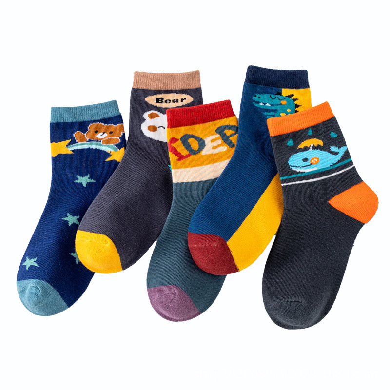 Mid-calf socks wholesale cotton socks spring and summer children's stockings baby socks girls baby floor socks boys children's socks