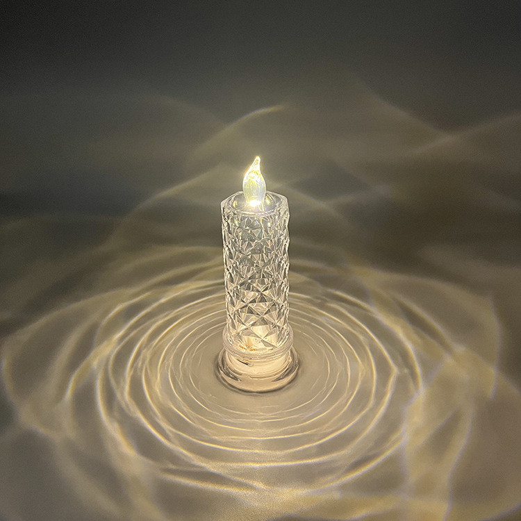 Rose petal candle lamp-with base "color box]