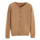 Spring and Autumn New Long-sleeved Knitted Cardigan Women's Round Neck All-match Short Jacket Loose Casual Simple Sweater