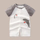 Summer Baby Haili Thin Men's and Women's Baby Body Clothes Cotton Short-sleeved Bag Fat Clothes Newborn Cardigan Climbing Clothes