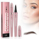 rose gold four-claw eyebrow pencil wild eyebrow waterproof smooth non-blooming four-fork liquid eyebrow pencil