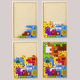 New puzzle three-dimensional Russian Cartoon creative wooden puzzle building blocks children's early education Enlightenment cognitive puzzle
