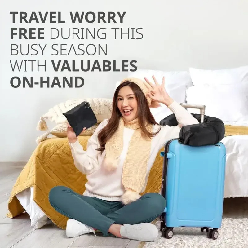 Refillable Travel Pillow Carryable Travel Clothes Storage Bag Portable Filling Pillow Airplane Amazon