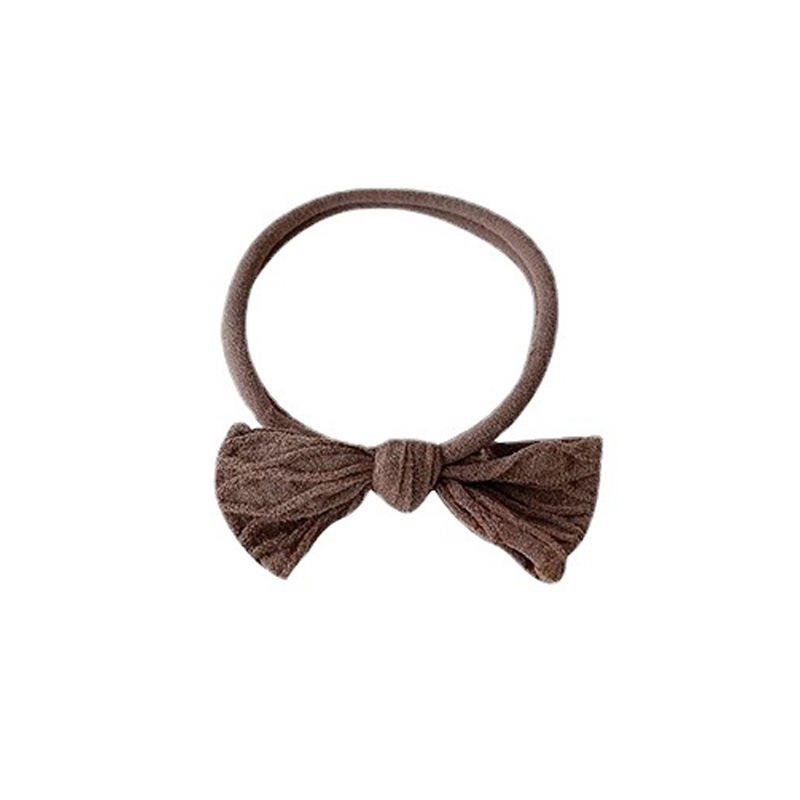 New bow hair accessories do not hurt hair hair rope hair headdress ponytail braid rubber band durable temperament hair band