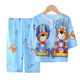 Children's Long Sleeve Pants Pajamas Wholesale Cotton Silk Sleeping Boys and Girls Baby Air Conditioning Home Suit Summer Cotton Silk
