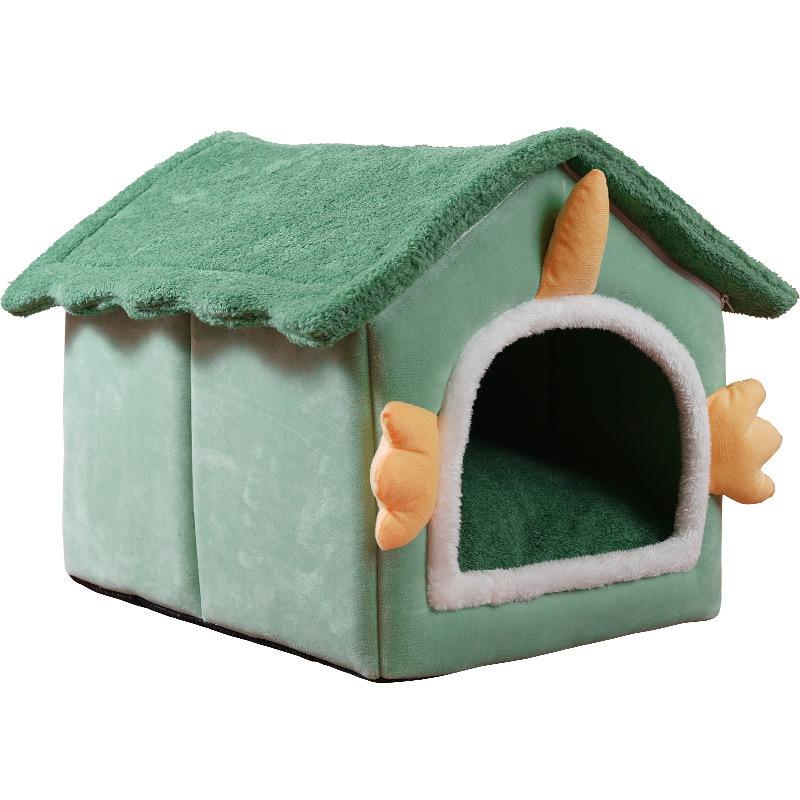 越境猫の巣冬の半閉鎖保温犬の巣ペットの巣を販売します。|undefined