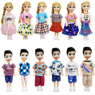 Cross Border Chelsea Doll Girl Dress-up 6 Inch Small Kelly Doll Iiy Sweet Baba Doll Clothes Toy