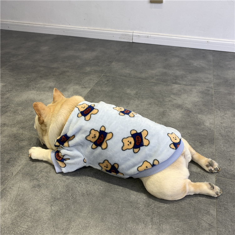 秋/冬ブルドッグぬいぐるみパジャマペット犬服テディコーギー英語ブルドッグフランス脂肪犬暖かい服|undefined