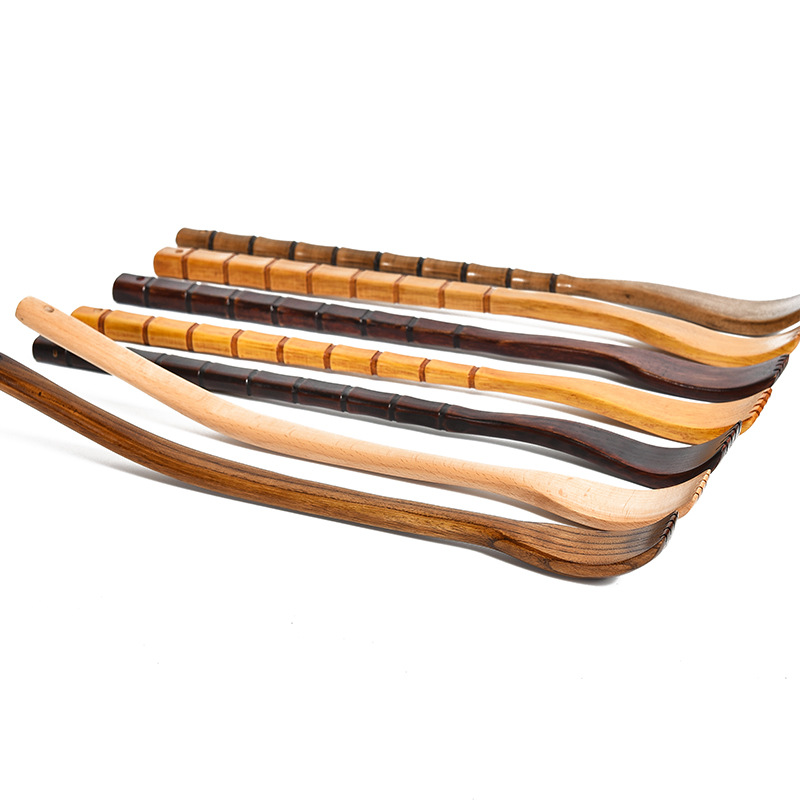 Household tickling wooden long handle does not ask for help solid wood back scratching device back massage old man Music tickling device wholesale