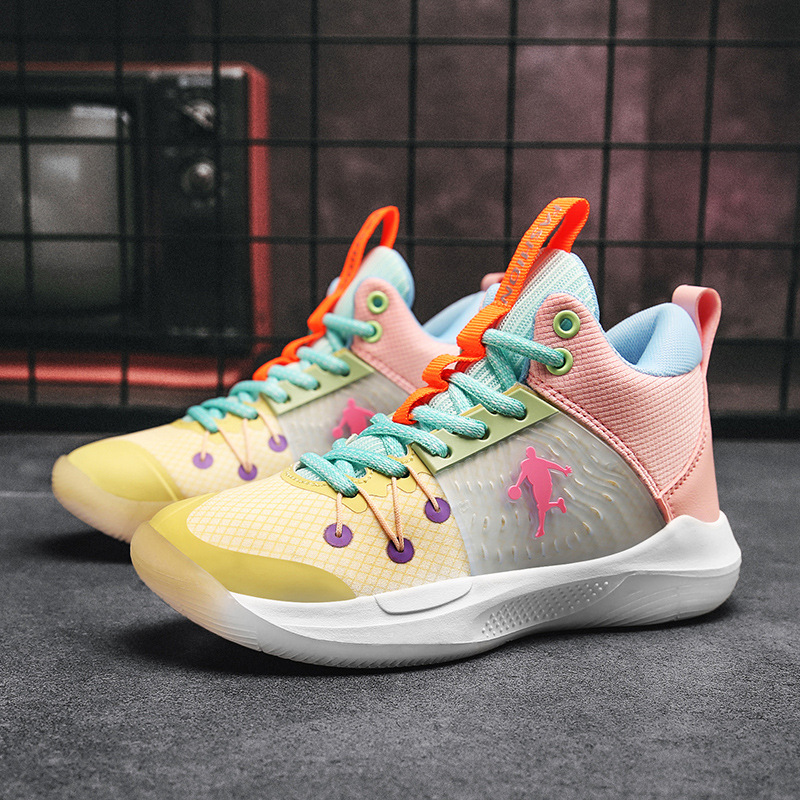 6399 Children's Basketball Shoes High-top Mesh Training Sports Shoes Teenagers and Middle School Students Children's Shoes Autumn and Winter
