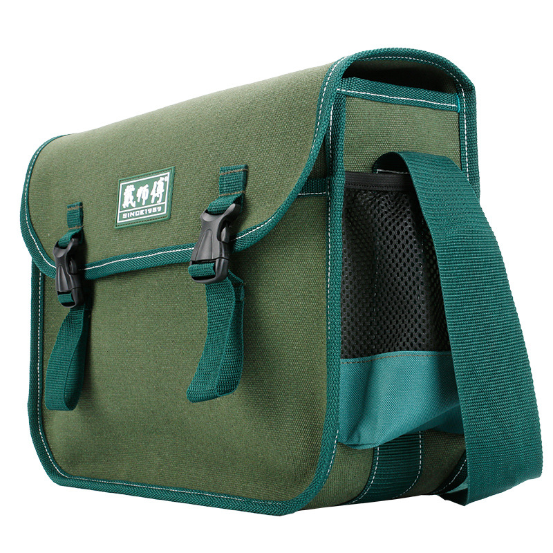 Dai Shifu Factory Toolkit Multifunctional Wear-resistant Thickened Hardware Toolkit Portable Canvas Electrical Bag Wholesale