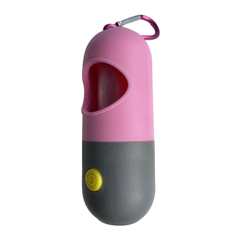 Pet cleaning supplies explosions LED light source pet toilet pickup dog garbage bag dispenser factory direct sales