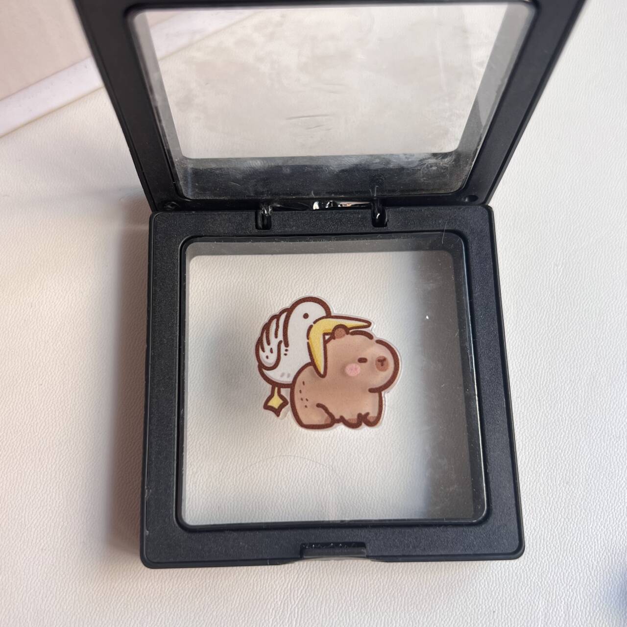 Mignon petit capybara volant épingle à cheveux fille coeur doux Maillard bec de canard pince étudiante frange pince latérale pince coiffure femme_voghion.com