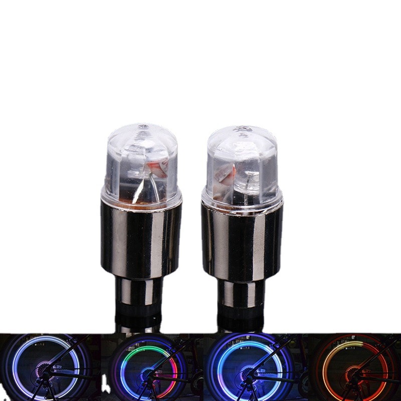 Mountain bike Hot Wheel inner tube valve light bicycle intelligent dual sense Hot Wheel colorful gas nozzle light
