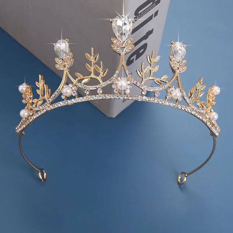 クロスボーダーの熱い販売の花嫁の結婚のダイヤモンドの結婚式の頭飾りの王女の髪飾りの花嫁の王冠の頭飾りの卸売り|undefined