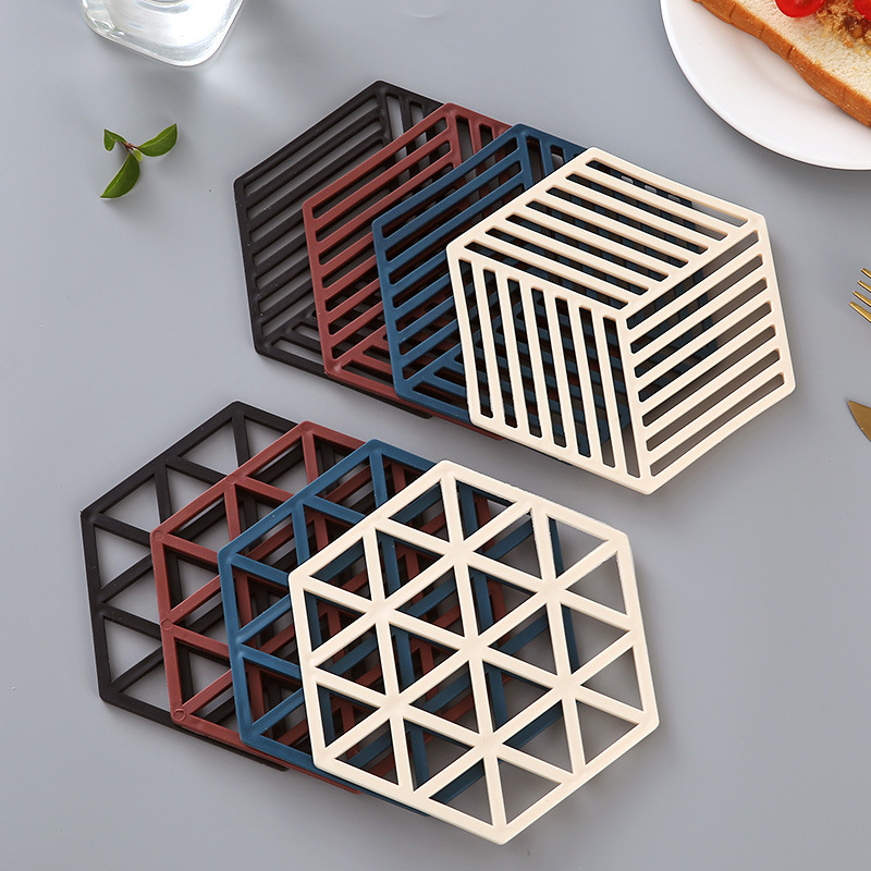 Silicone Table Mat Heat Insulation Mat Nordic Anti-Perm Mat Bowl Mat Household Kitchen Pot Mat Plate Mat Coaster Vegetable Mat Placemat