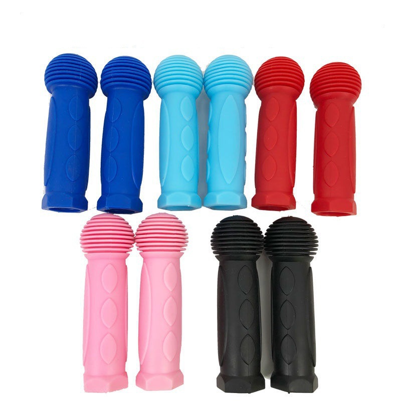 Wholesale Bicycle Rubber Handle Set/Children Three Wheels Mountain Bike Baby Scooter Colored Handle Set Accessories Supplies