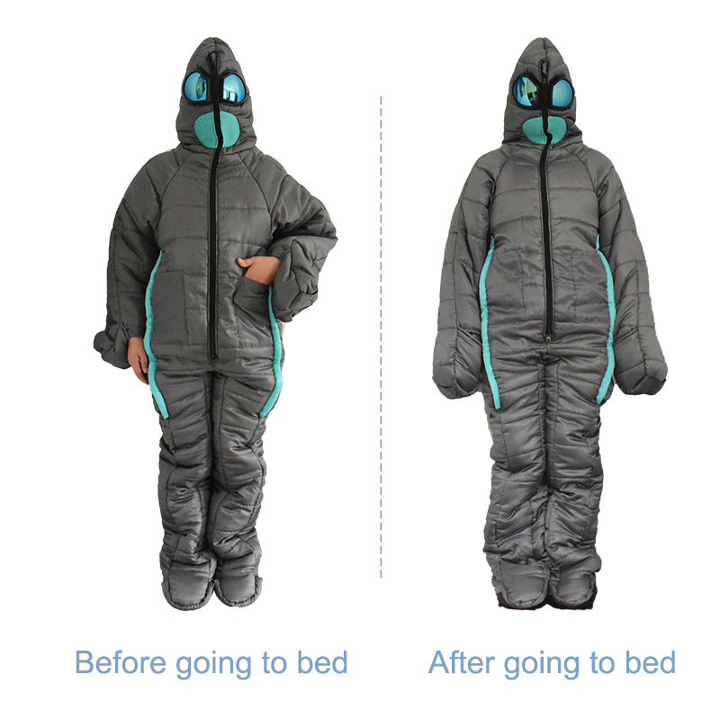 Alien Outdoor Camping Sleeping Bag Hospital Accompanying Warm Cold-proof Night Reading Night Watch Sleeping Bag Mummy Sleeping Bag