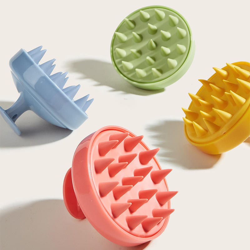 Head Cleaning Dry and Wet Scalp Massage Brush Adult Baby Soft Household Bath Silicone Shampoo