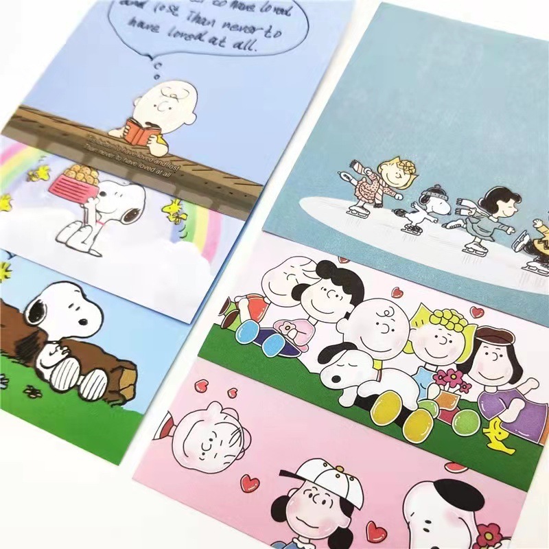 Korean-style Snoopy Notes Tear Portable Message Sticky Notes Memo Notebook Mini