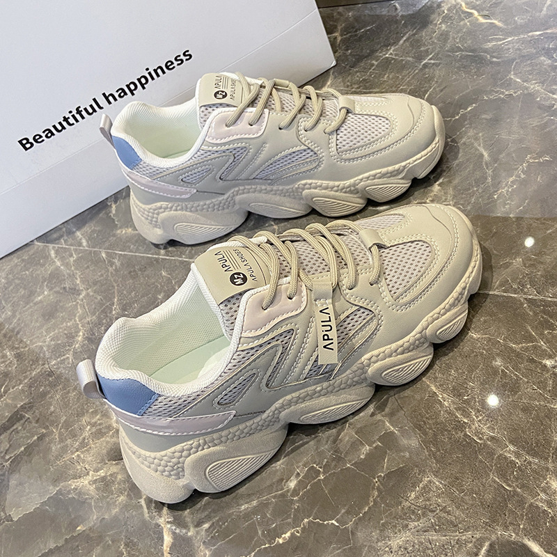 Women's Sneakers 2023 Spring New Korean Thick Soft Sole Internet Celebrity ins Comfortable All-match Casual Torre Shoes 6661