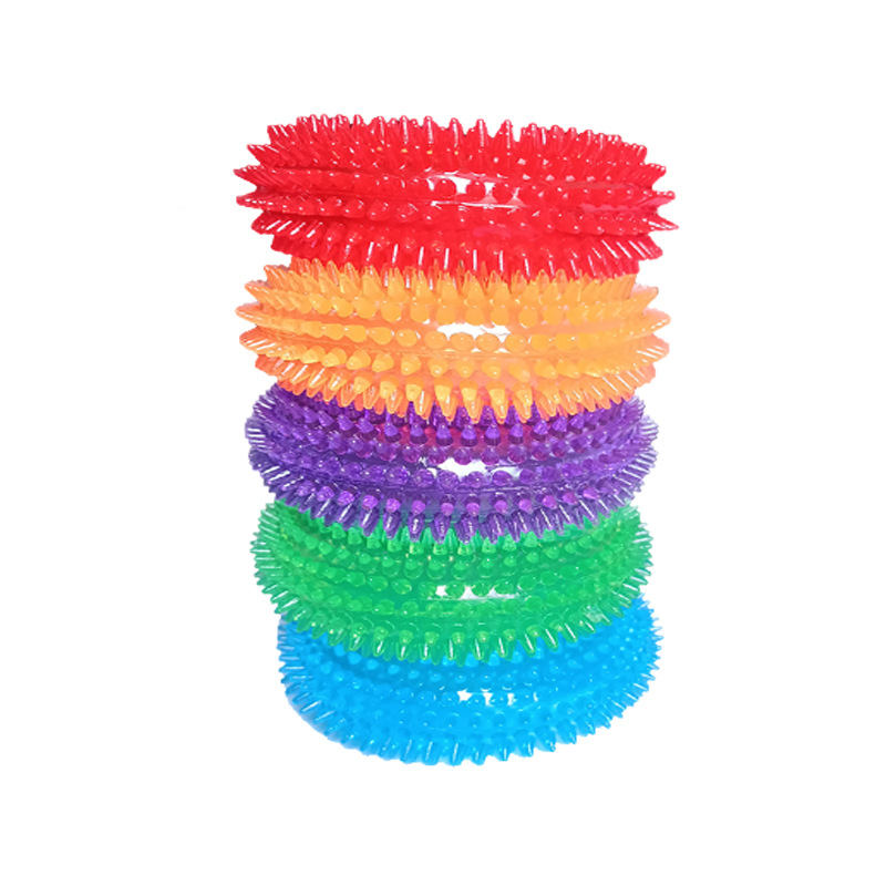 Pet dog toy ball barbed ring ring resistant molar grip sound Amazon explosions manufacturers spot wholesale