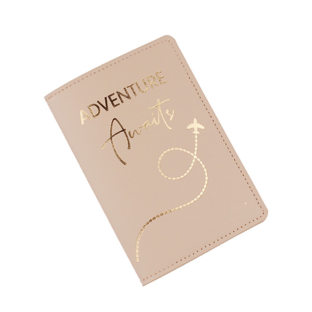 School season PU leather certificate storage bag daily with aircraft travel portable passport holder passport cover manufacturers in stock