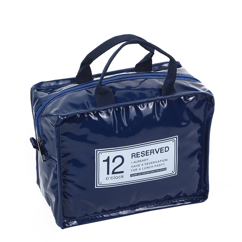 Spot Outdoor Multi-purpose Storage Bag Picnic Bag Waterproof Mirror Leather Cosmetic Bag Lunch Insulation Storage Bag