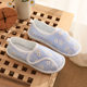 Summer and Autumn Moon Shoes Thin Soft Bottom Breathable Cotton Adjustable Postpartum Pregnant Women's Shoes July, August and September Heel Slippers
