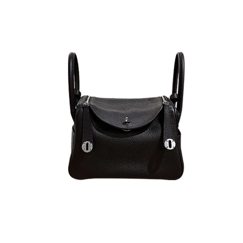 2024 New High Set Mini Lindy Bag Genuine Leather Lindy Bag Women's Bag Portable Retro Pillow Doctor Bag Shoulder Bag
