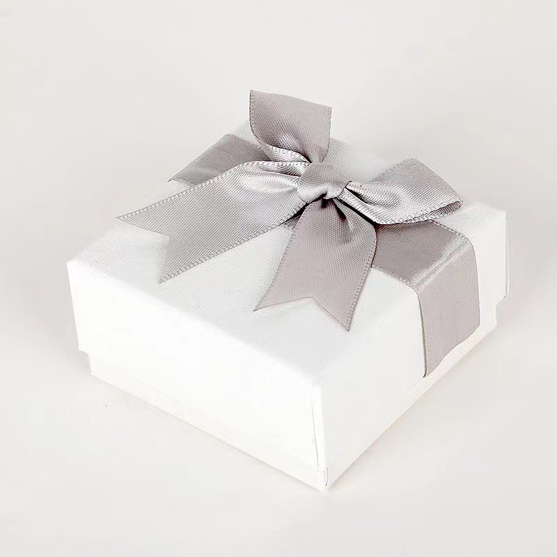 Ins Diamond Pattern Solid Color Jewelry Box Necklace Bracelet Ring Earring Box Packaging Box Gift Box