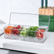 Transparent [5-grid salad plate]]