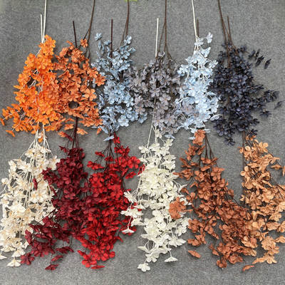 21 New Apple long artificial flower wholesale sanding cloth fake flower courtyard garden decoration ornaments family living room ornaments